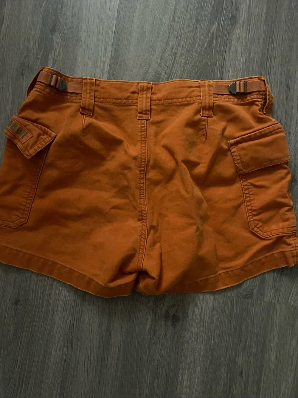 Abercrombie & Fitch Women's Rust Orange Cargo Shorts